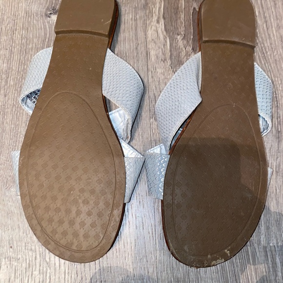 Rampage Breaker Slide Sandals Womens Size 11 Gray Silver Reptile Slip On - Picture 8 of 9